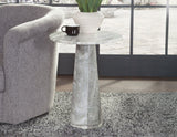 Joni 18″ Round Fantasy Brown Marble Accent End Table from Steve Silver - Luna Furniture