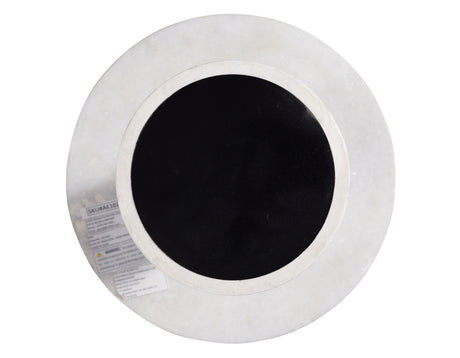 Joni 18″ Round Talita White Marble Accent End Table from Steve Silver - Luna Furniture