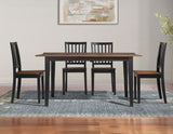 Joplin Walnut/Ebony Dining Room Set from Steve Silver - Luna Furniture