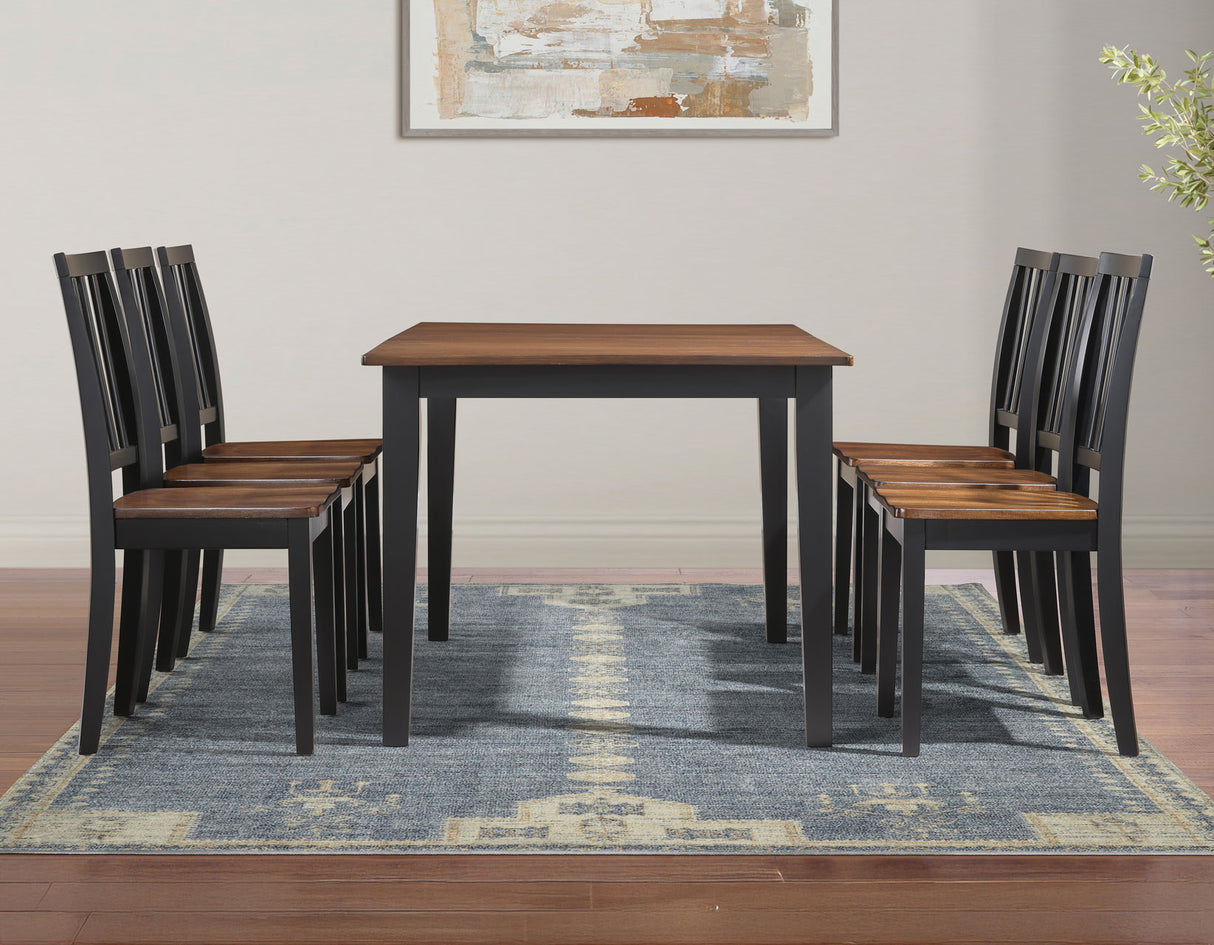 Joplin Walnut/Ebony Dining Room Set from Steve Silver - Luna Furniture