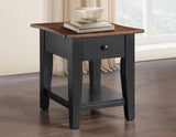 Joplin Walnut/Ebony End Table from Steve Silver - Luna Furniture