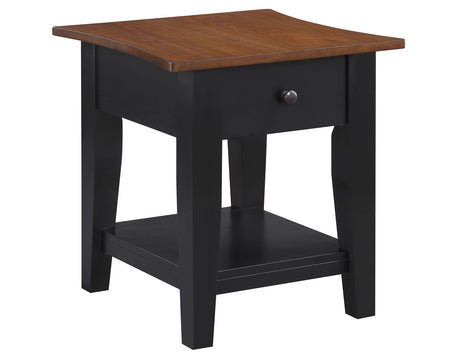 Joplin Walnut/Ebony End Table from Steve Silver - Luna Furniture