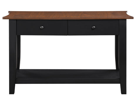 Joplin Walnut/Ebony Sofa Table from Steve Silver - Luna Furniture