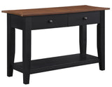 Joplin Walnut/Ebony Sofa Table from Steve Silver - Luna Furniture