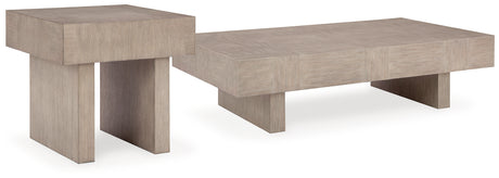 Jorlaina Coffee Table with 1 End Table in Light Grayish Brown from Ashley - Luna Furniture