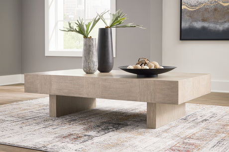 Jorlaina Coffee Table with 1 End Table in Light Grayish Brown from Ashley - Luna Furniture