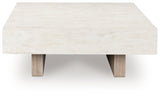 Jorlaina Light Grayish Brown Coffee Table from Ashley - Luna Furniture