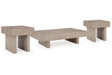 Jorlaina Light Grayish Brown Coffee Table and 2 End Tables from Ashley - Luna Furniture