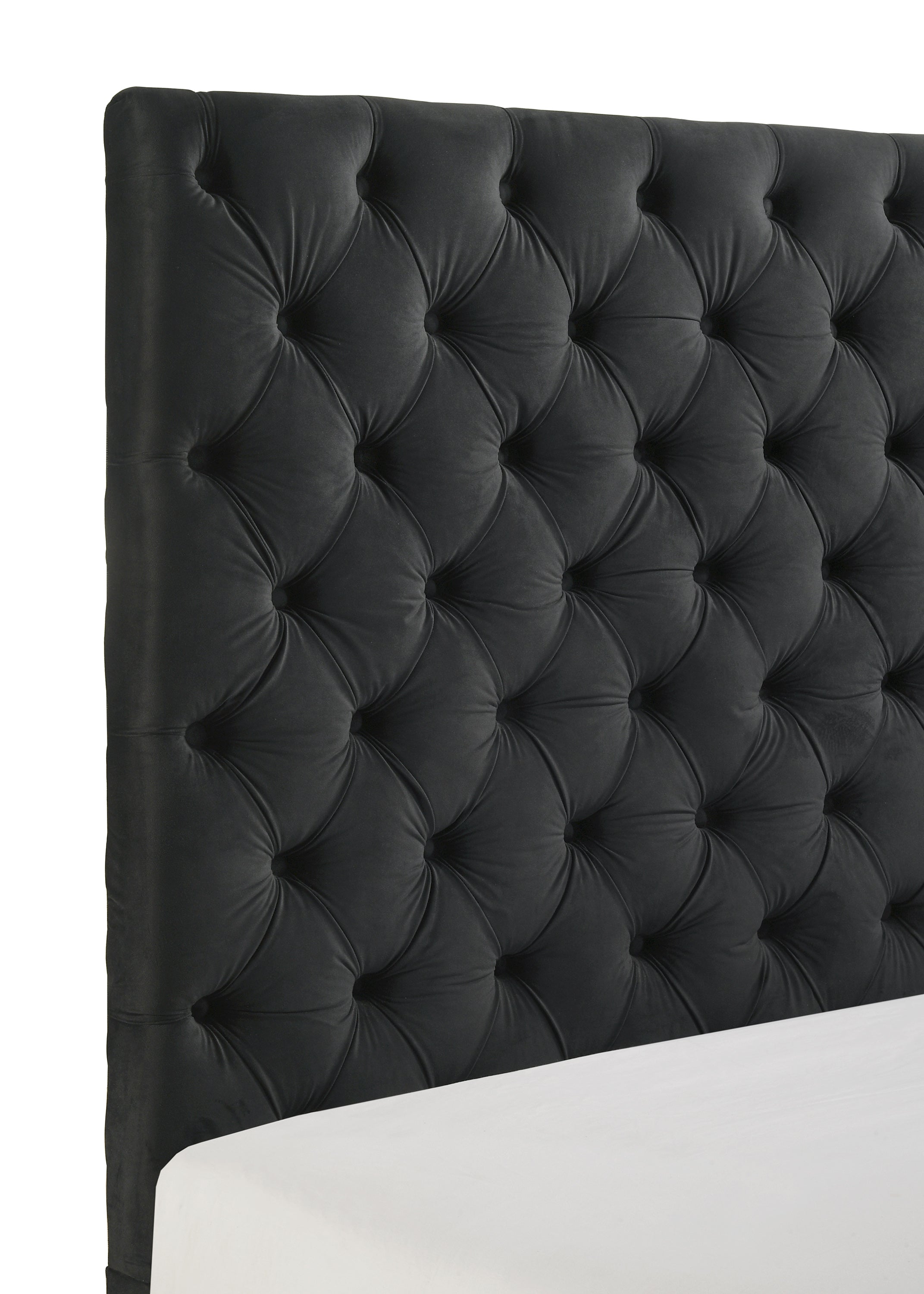 Crown Mark Josephine Upholstered Panel Bed - Thumbnail 5