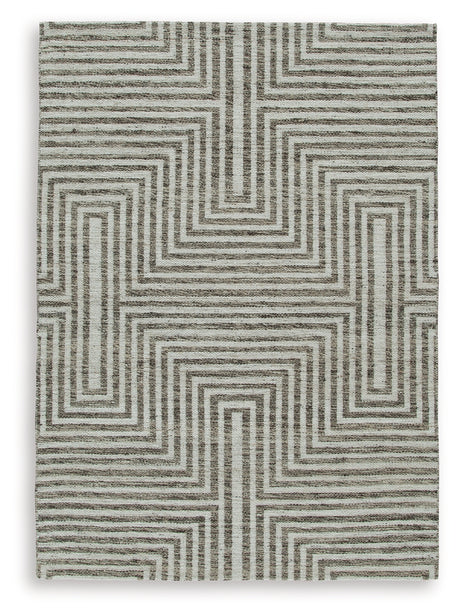 Jossen Ivory/Gray Medium Rug from Ashley - Luna Furniture