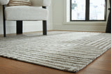 Jossen Ivory/Gray Medium Rug from Ashley Furniture - Luna Furniture
