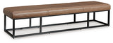 Joston Caramel Accent Bench from Ashley Furniture - Luna Furniture
