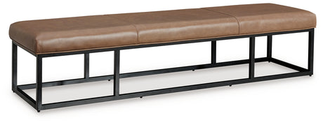 Joston Caramel Accent Bench from Ashley - Luna Furniture