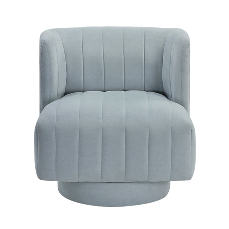 Joyce Aqua Swivel Chair from Homelegance - Luna Furniture