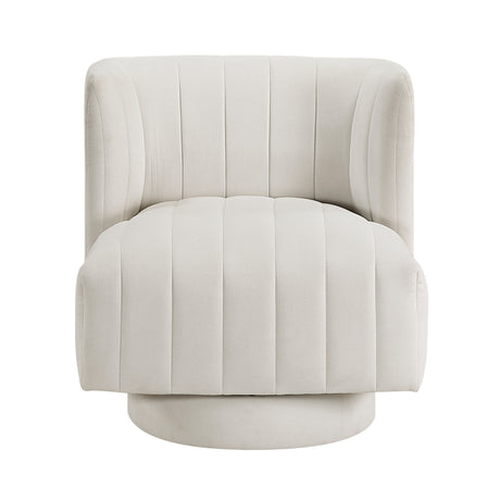 Joyce Beige Swivel Chair from Homelegance - Luna Furniture