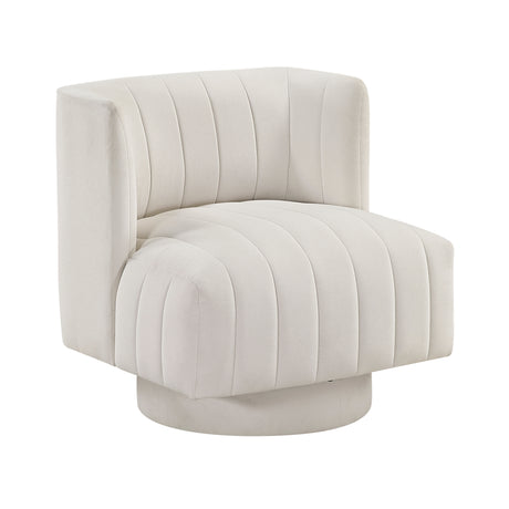 Joyce Beige Swivel Chair from Homelegance - Luna Furniture