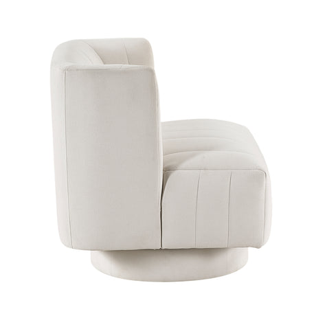 Joyce Beige Swivel Chair from Homelegance - Luna Furniture