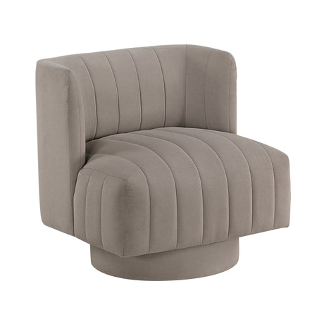 Joyce Taupe Swivel Chair from Homelegance - Luna Furniture