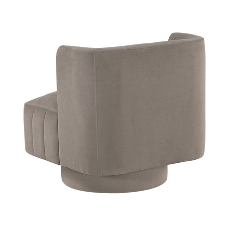 Joyce Taupe Swivel Chair from Homelegance - Luna Furniture