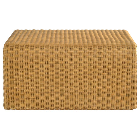 Juanita Natural 2-Piece Rattan Coffee and End Table Set from Coaster - Luna Furniture