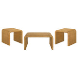 Juanita Natural 3-Piece Rattan Coffee and End Table Set from Coaster - Luna Furniture