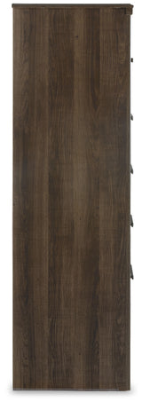 Juararo Dark Brown Queen Poster Bed and 2 Chests from Ashley Furniture - Luna Furniture