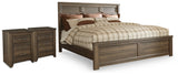 Juararo King Panel Bed and 2 Nightstands from Ashley - Luna Furniture