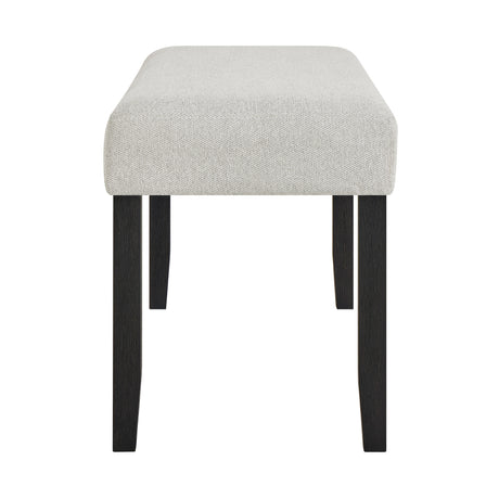 Jules Black/Light Gray Bench from Crown Mark - Luna Furniture