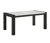 Jules Black/Light Gray Faux Marble Dining Table from Crown Mark - Luna Furniture