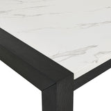 Jules Black/Light Gray Faux Marble Dining Table from Crown Mark - Luna Furniture