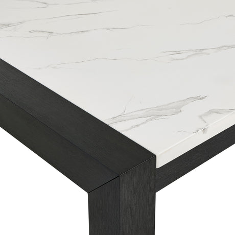 Jules Black/Light Gray Faux Marble Dining Set from Crown Mark - Luna Furniture
