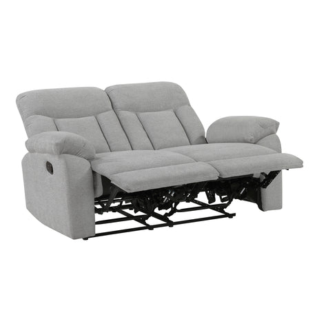 Jules Gray Double Reclining Love Seat from Homelegance - Luna Furniture
