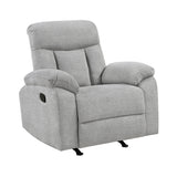 Jules Gray Rocker Reclining Chair from Homelegance - Luna Furniture