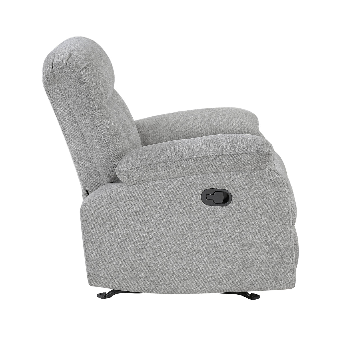 Jules Gray Rocker Reclining Chair from Homelegance - Luna Furniture