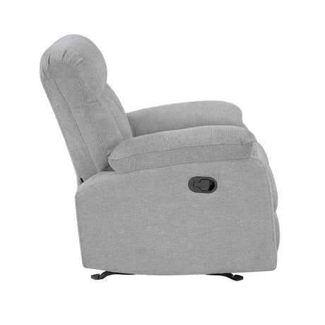 Jules Gray Rocker Reclining Chair from Homelegance - Luna Furniture