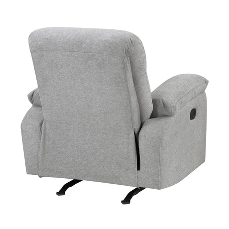 Jules Gray Rocker Reclining Chair from Homelegance - Luna Furniture