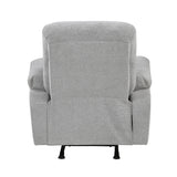 Jules Gray Rocker Reclining Chair from Homelegance - Luna Furniture