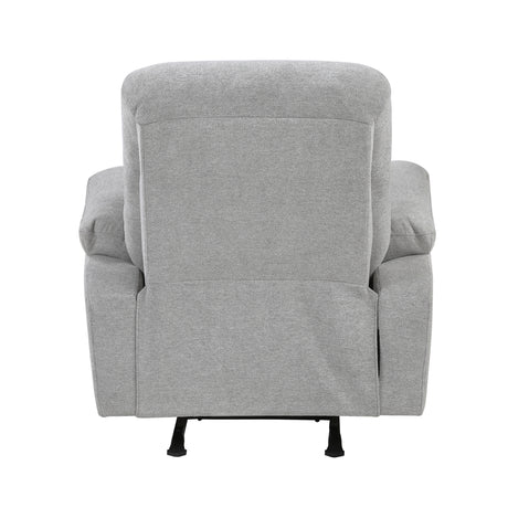 Jules Gray Rocker Reclining Chair from Homelegance - Luna Furniture