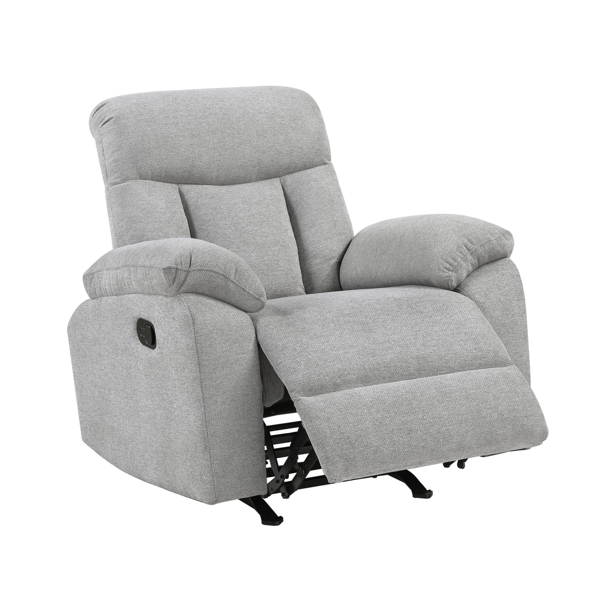 Jules Gray Rocker Reclining Chair from Homelegance - Luna Furniture