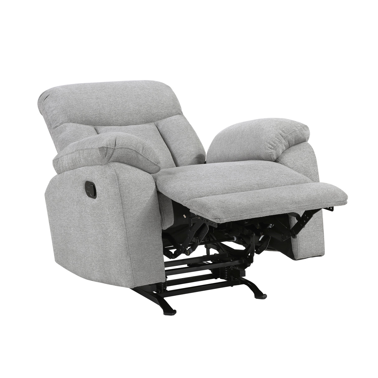 Jules Gray Rocker Reclining Chair from Homelegance - Luna Furniture