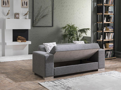 Kobe Diego Gray 3-Seat Sleeper Sofa from Bellona - Luna Furniture