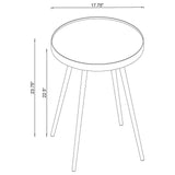 Kaelyn Gold 3-Piece Round Coffee and End Table Set from Coaster - Luna Furniture