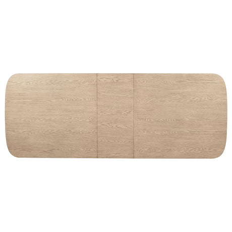 Kailani Beige Oak 10-Piece Wood Dining Set with Sideboard from Coaster - Luna Furniture