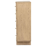 Kailani Beige Oak 5-Drawer Chest from Coaster - Luna Furniture