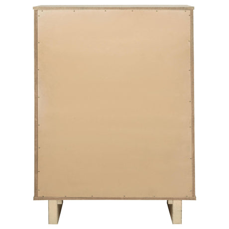 Kailani Beige Oak 5-Drawer Chest from Coaster - Luna Furniture