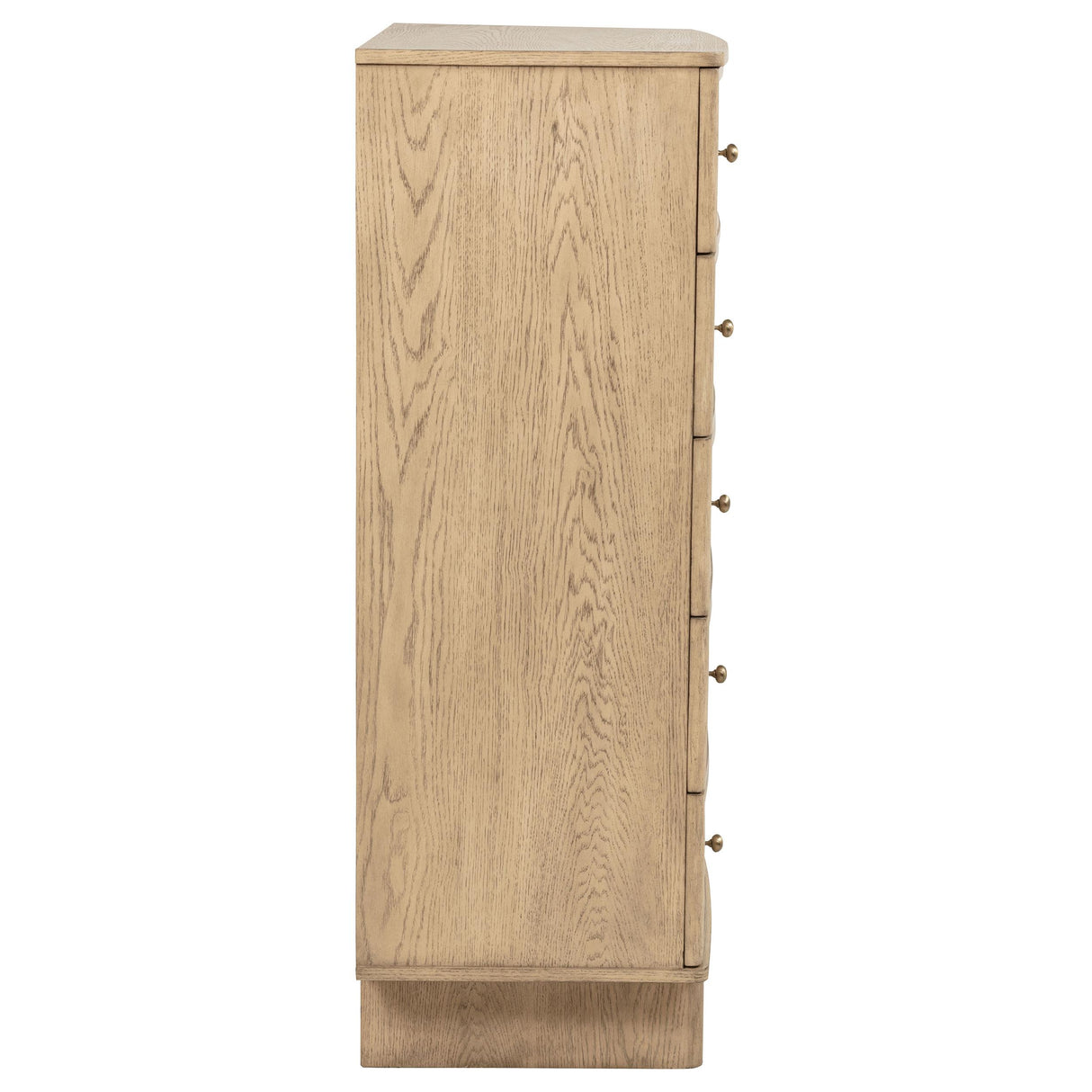 Kailani Beige Oak 5-Drawer Chest from Coaster - Luna Furniture