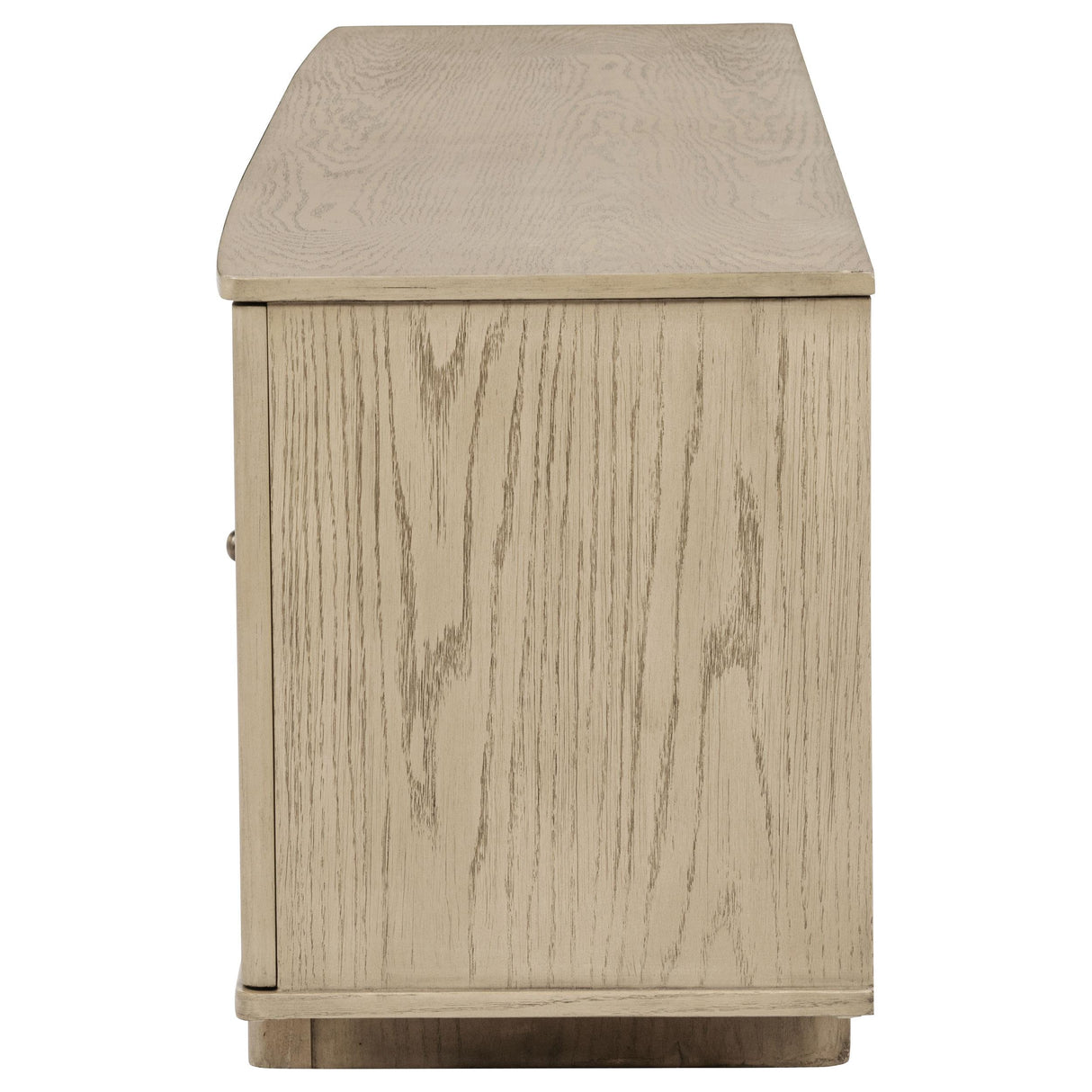 Kailani Beige Oak 79-inch 4-Door Cane TV Stand Media Console from Coaster - Luna Furniture