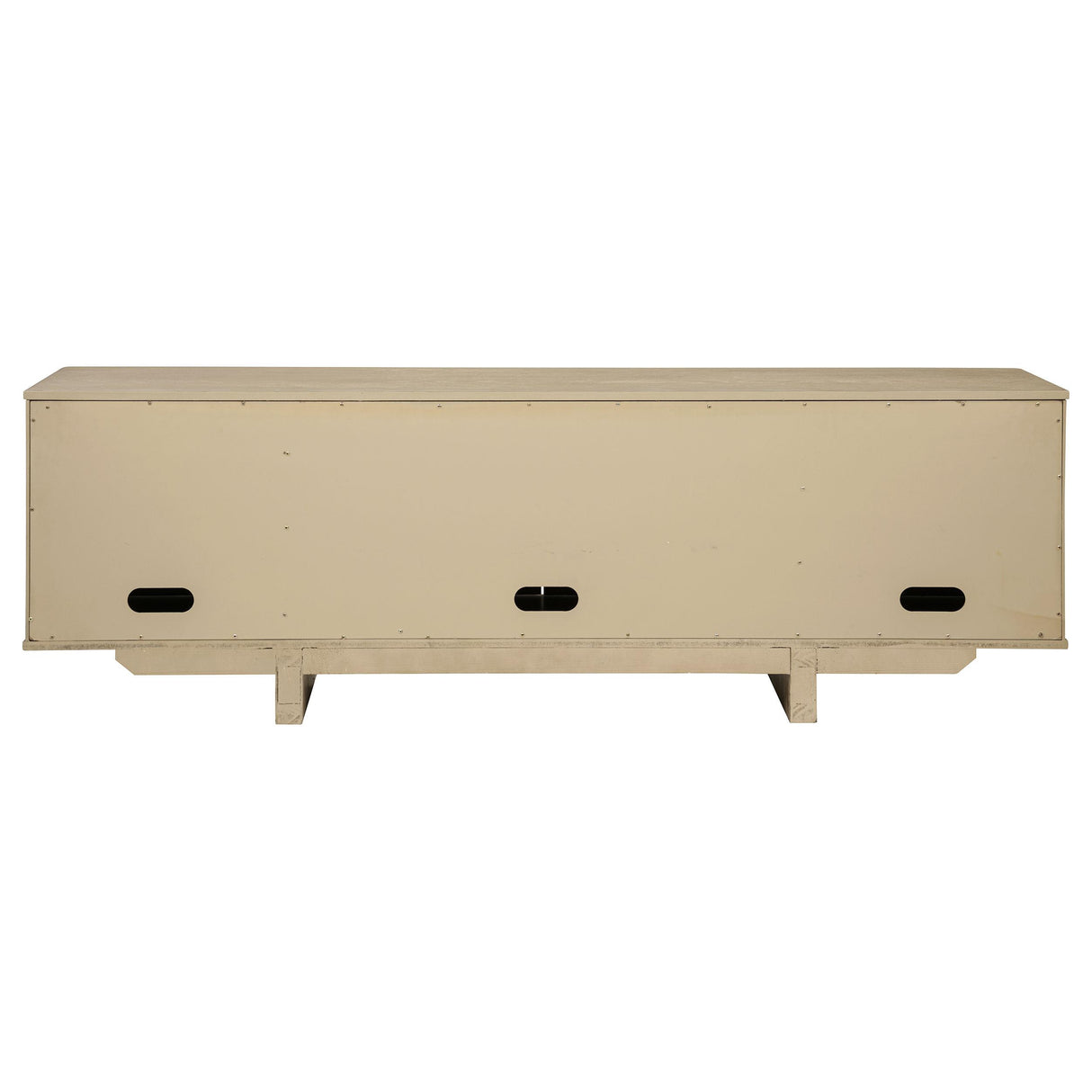 Kailani Beige Oak 79-inch 4-Door Cane TV Stand Media Console from Coaster - Luna Furniture