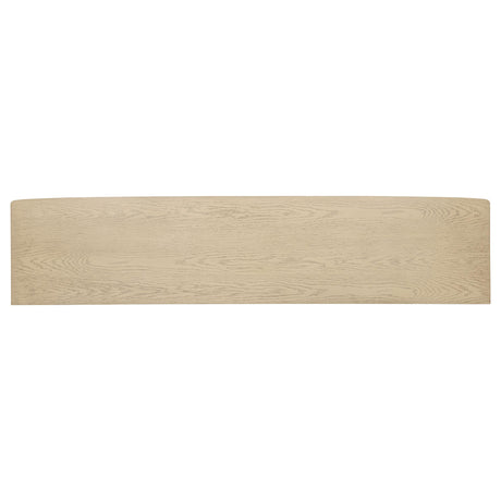 Kailani Beige Oak 79-inch 4-Door Cane TV Stand Media Console from Coaster - Luna Furniture