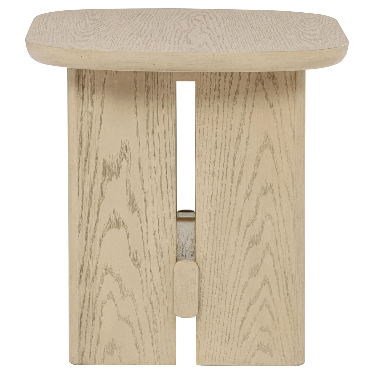 Kailani Beige Oak Coastal Square End Side Table with Shelf from Coaster - Luna Furniture